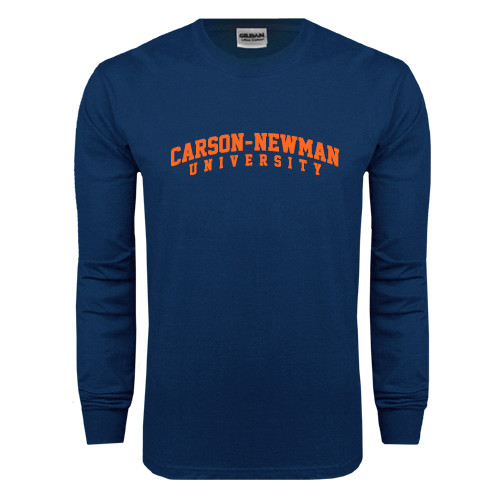  Navy Long Sleeve T-Shirt - Arched Carson-Newman University