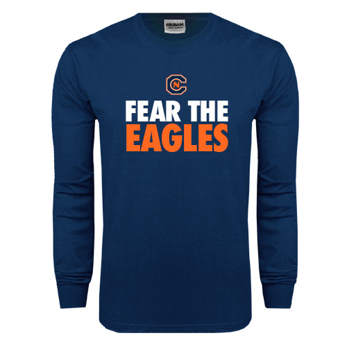  Navy Long Sleeve T-Shirt - Fear The Eagles