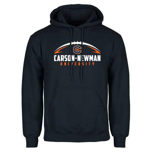  Navy Fleece Hoodie - Carson-Newman Football Stacked