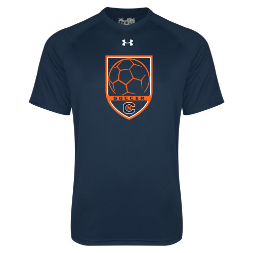  Under Armour Navy Tech Tee - Soccer Shield w/ Logo