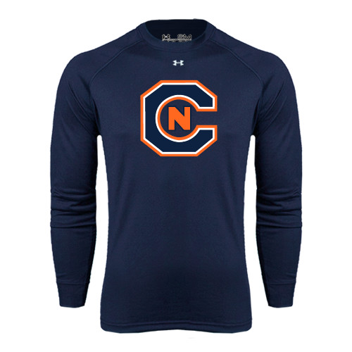  Under Armour Navy Long Sleeve Tech Tee - Official Logo