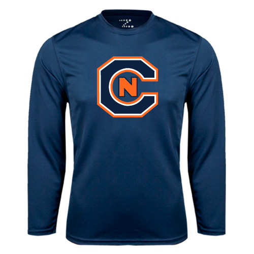  Navy Performance Long Sleeve Shirt - Official Logo