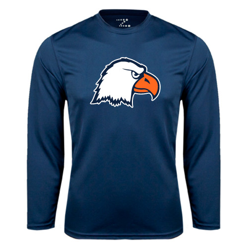  Navy Performance Long Sleeve Shirt - Eagle Head