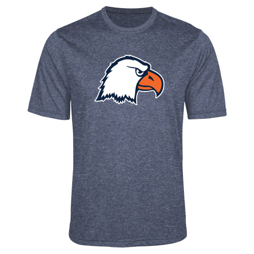  Navy Heather Performance Contender Tee - Eagle Head