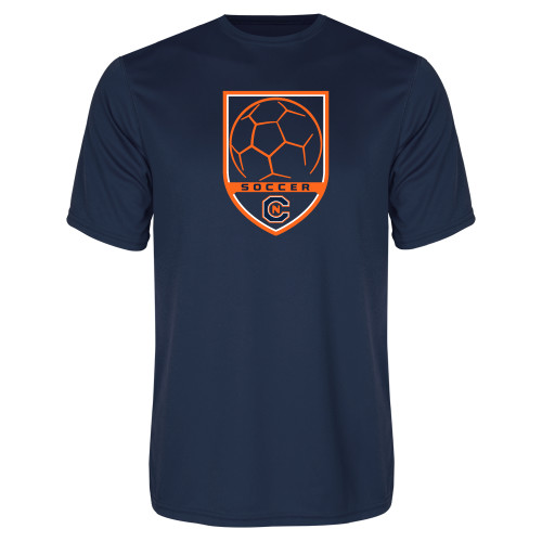  Navy Performance Tee - Soccer Shield w/ Logo