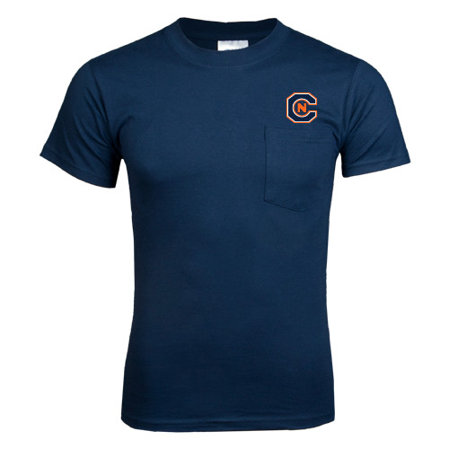  Navy T-Shirt w/Pocket - Official Logo