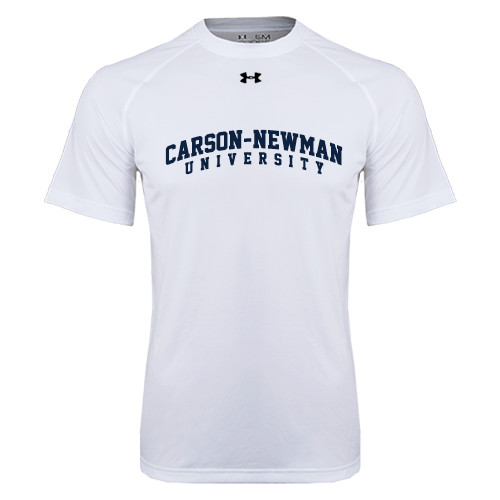  Under Armour White Tech Tee - Arched Carson-Newman University