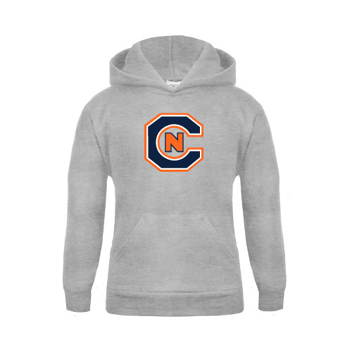  Youth Grey Fleece Hood - Official Logo