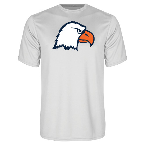  White Performance Tee - Eagle Head