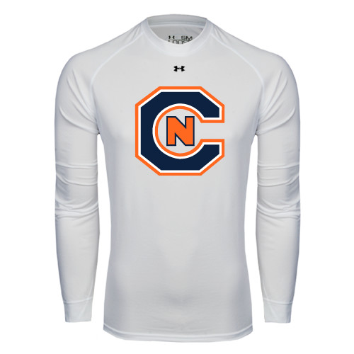  Under Armour White Long Sleeve Tech Tee - Official Logo
