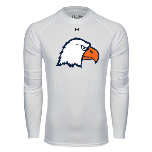  Under Armour White Long Sleeve Tech Tee - Eagle Head