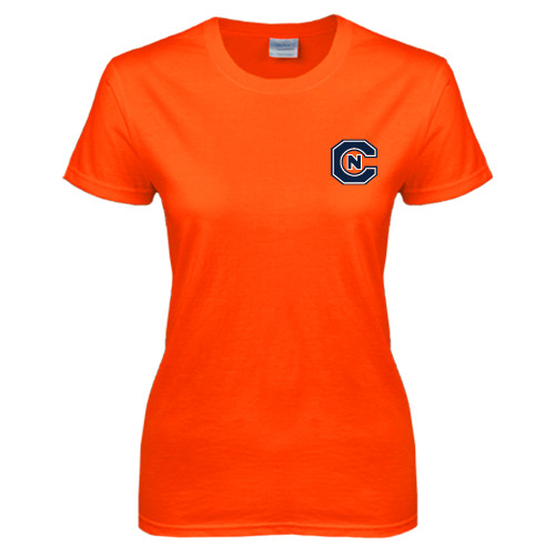  Womens Orange Short Sleeve Tee - Official Logo