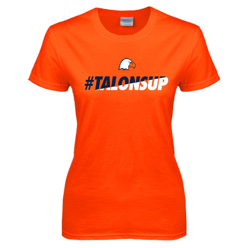  Womens Orange Short Sleeve Tee - #TalonsUp
