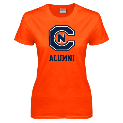  Womens Orange Short Sleeve Tee - Alumni