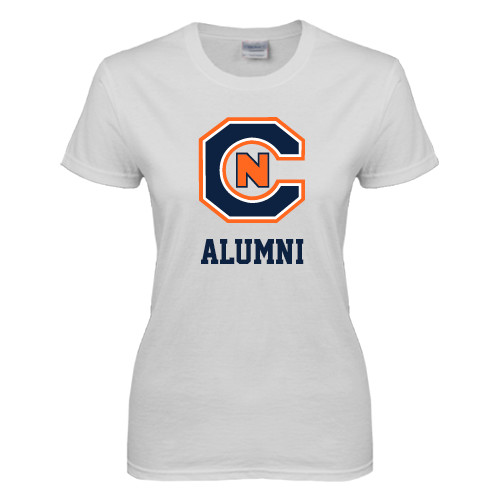  Womens White Short Sleeve Tee - Alumni