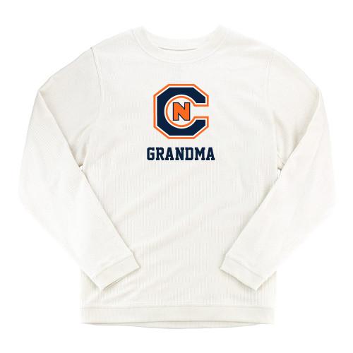  Boxercraft Womens Cream Corded Crew - Grandma