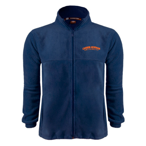  Navy Fleece Full Zip  Jacket - Arched Carson-Newman University