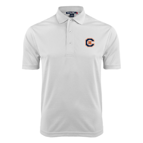  White Dry Mesh Polo - Official Logo