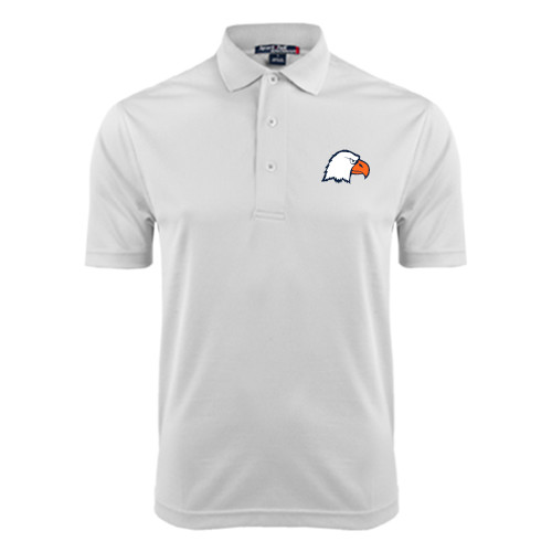  White Dry Mesh Polo - Eagle Head