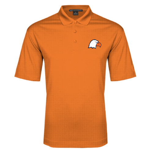  Orange Performance Fine Jacquard Polo - Eagle Head