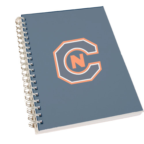  Clear 7 x 10 Spiral Journal Notebook - Official Logo