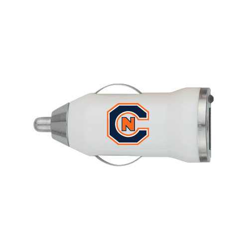  On the Go White Car Charger - Official Logo