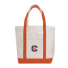 Thumbnail image for  Contender White/Orange Canvas Tote
