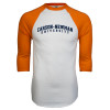Thumbnail image for  White/Orange Raglan Baseball T Shirt