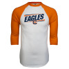 Thumbnail image for  White/Orange Raglan Baseball T Shirt