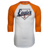 Thumbnail image for  White/Orange Raglan Baseball T Shirt