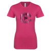 Thumbnail image for  Next Level Womens Fuchsia Boyfriend Tee