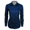 Thumbnail image for  Womens Navy Twill Button Down Long Sleeve 
