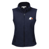 Thumbnail image for  Womens Navy Fleece Full Zip Vest