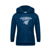 Connecticut College Youth Grey Fleece Hood Primary Mark