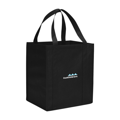 Non Woven Black Grocery Tote