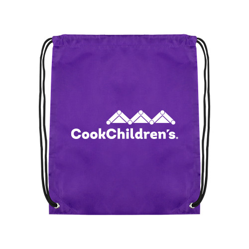 Purple Drawstring Backpack