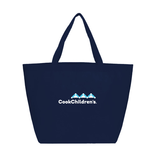 Yaya Non Woven Navy Shopper Tote