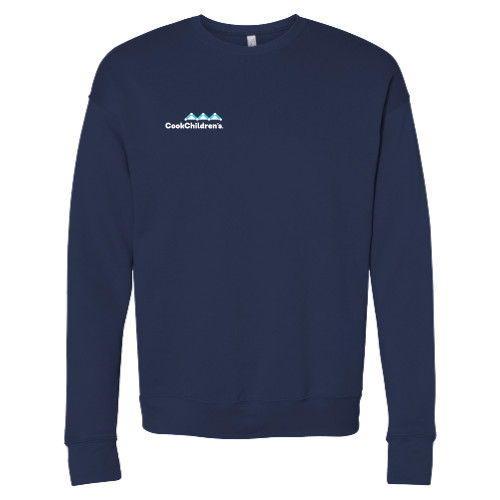 Bella + Canvas Navy Fleece Crew