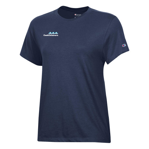 Champion Womens Navy Core Short Sleeve Tee