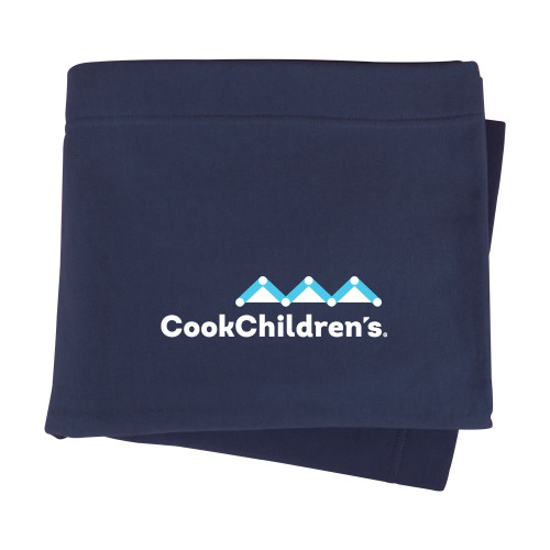 Navy Sweatshirt Blanket