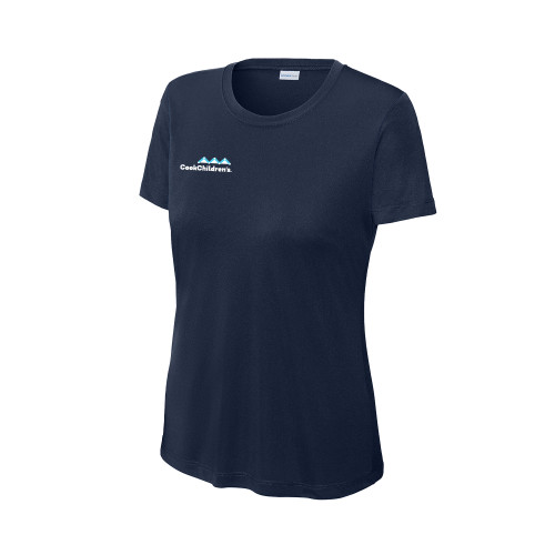 Womens Navy Performance Tee