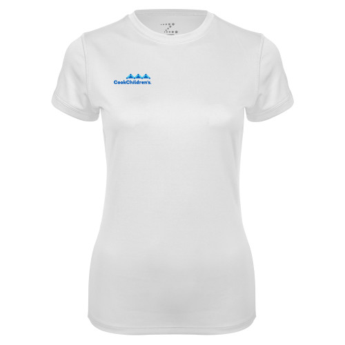 Womens White Performance Tee