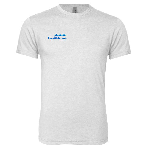 Next Level Heather White Triblend Tee