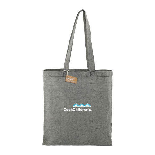 Recycled Cotton Twill Black Tote