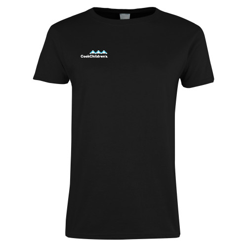 Womens Black Short Sleeve Tee
