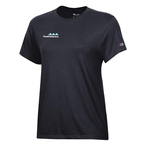 Champion Womens Black Core Short Sleeve Tee