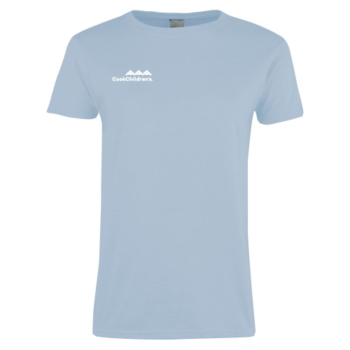 Womens Light Blue Short Sleeve Tee