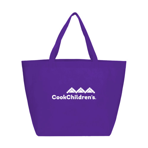 Yaya Non Woven Purple Shopper Tote