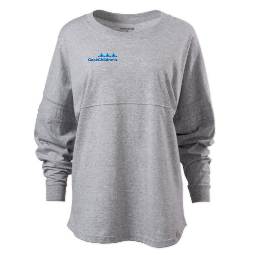 Boxercraft Womens Oxford Grey Heather Pom Pom Jersey Tee