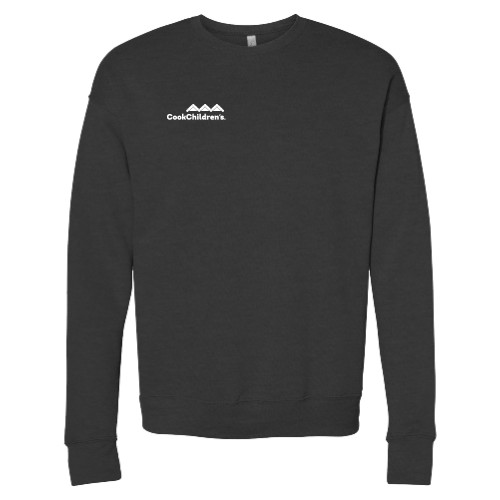 Bella + Canvas Dark Grey Heather Fleece Crew